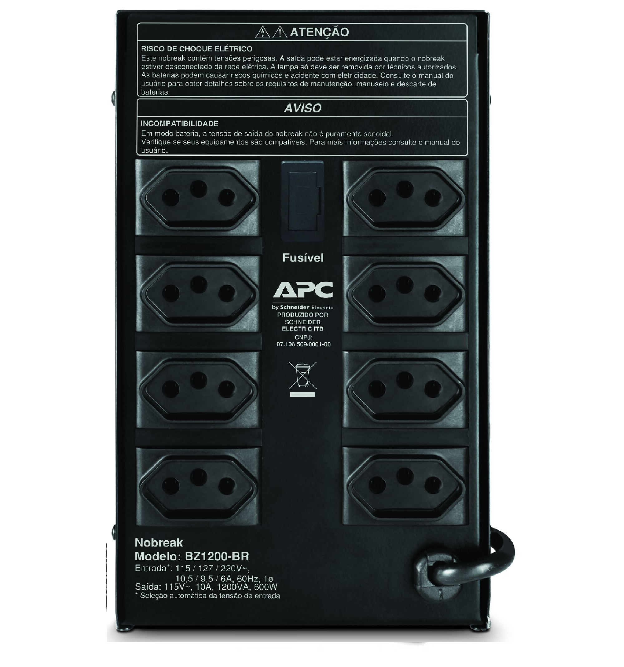  Back-UPS 1200 da APC, 115/220 V
