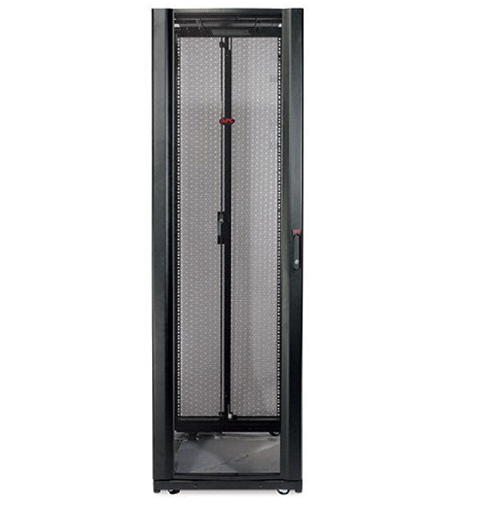 Rack NetShelter SX 42 U, 600 mm de largura x 1070 mm de profundidade, com painéis laterais, preto